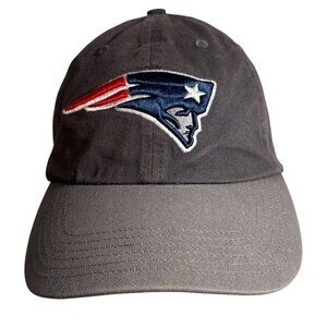New England Patriots Hat Gray NFL Team Apparel Embroidered Logo Football